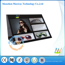 Soporte de exhibición de acrílico de las gafas de sol con reproductor de vídeo de HD LCD 7 pulgadas